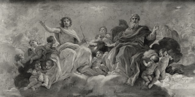 Caldarazzo — Gaulli Giovanni Battista - sec. XVII - Trionfo della Trinità — insieme